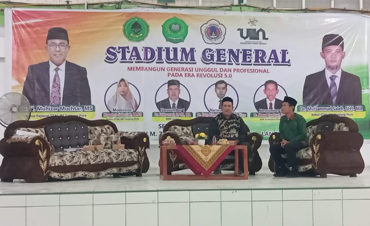 Dr. Fakhrurrazi, S.Pd.I., MA Menjadi Narasumber di Stadium General STAI Jamiyah Mahmudiyah Langkat